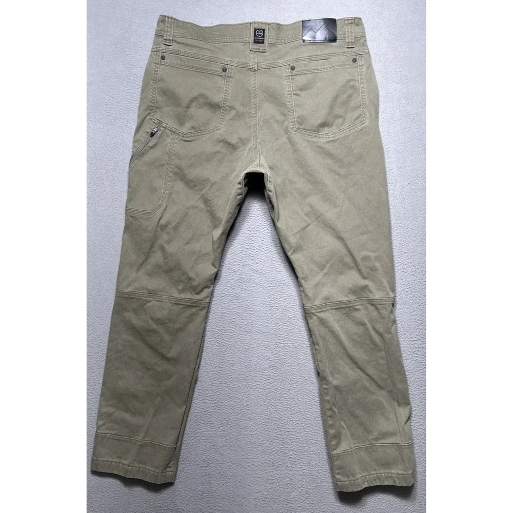 Wrangler ATG Reinforced‎ Utility Pants Mens 38X30 (36x30) Olive Hiking Stretch